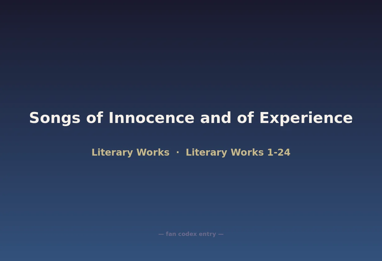 Songs of Innocence and of Experience