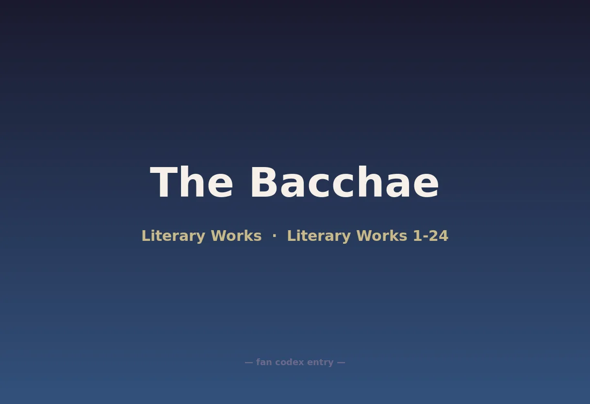 The Bacchae