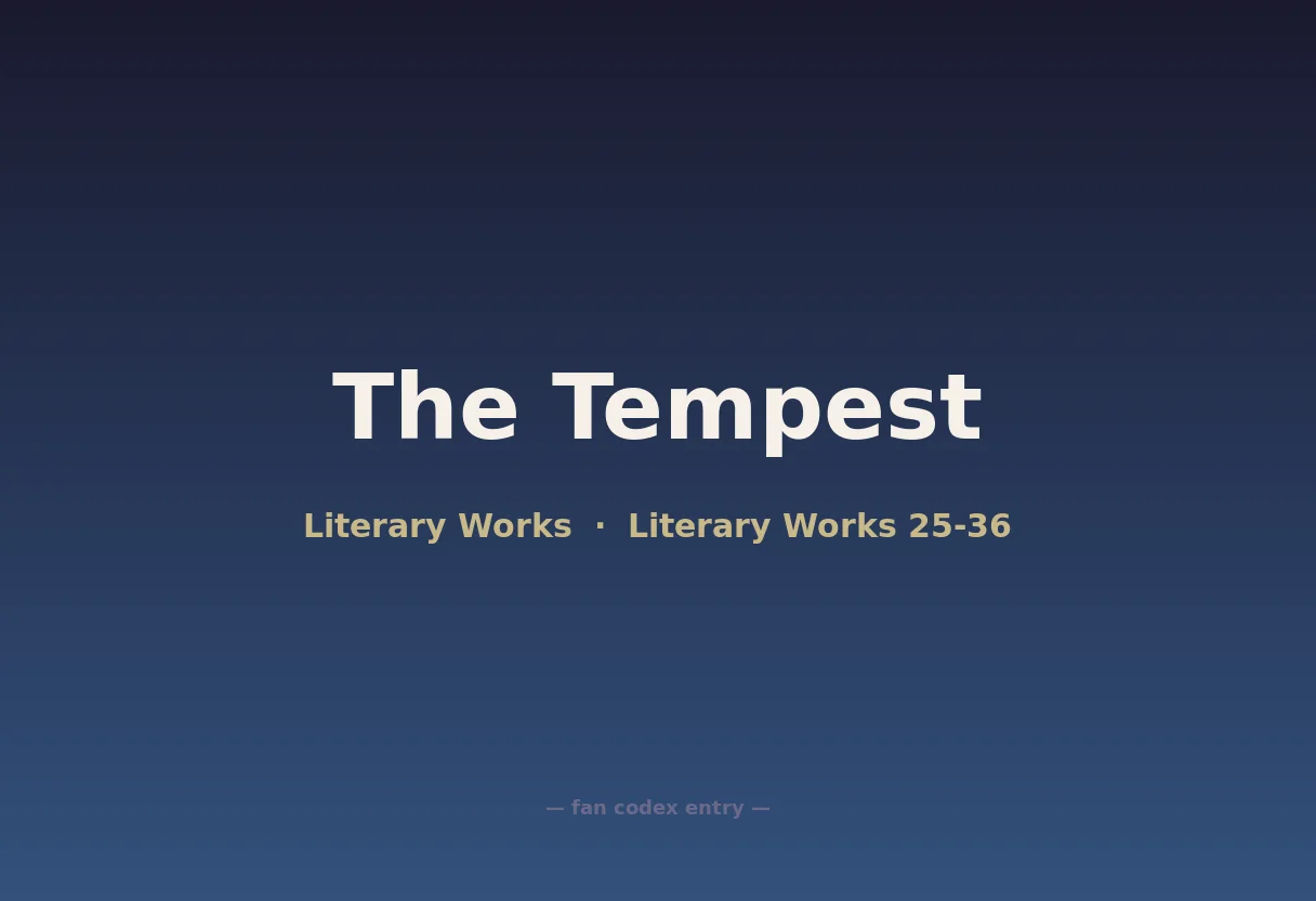 The Tempest