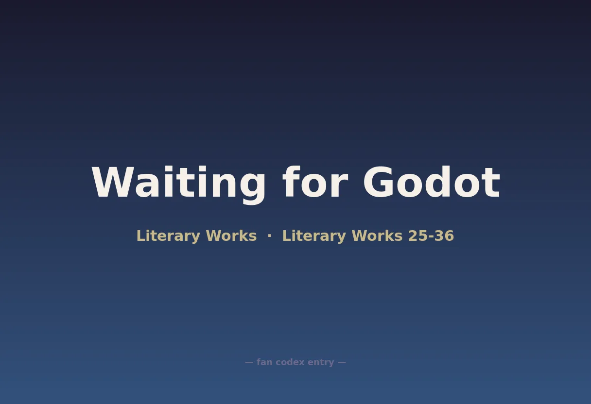 Waiting for Godot