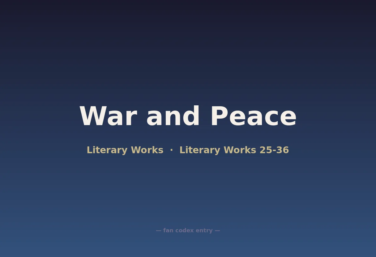 War and Peace